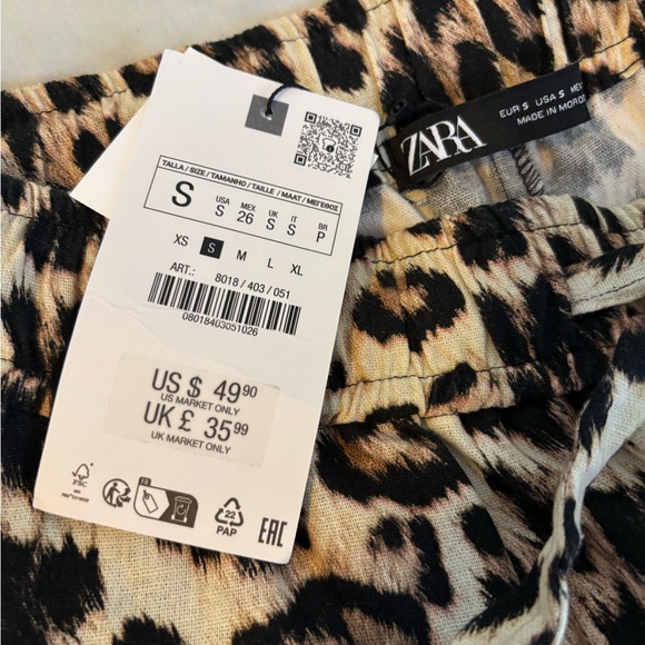 Zara Leopard Pants - Picture 2 of 7